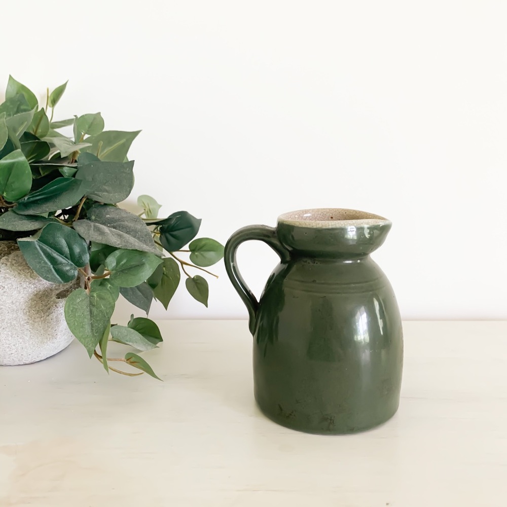 small glass pitcher